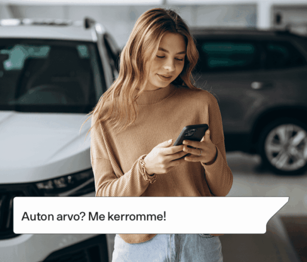 Nollakakkosesta tarkistat auton arvon tekstiviestillä